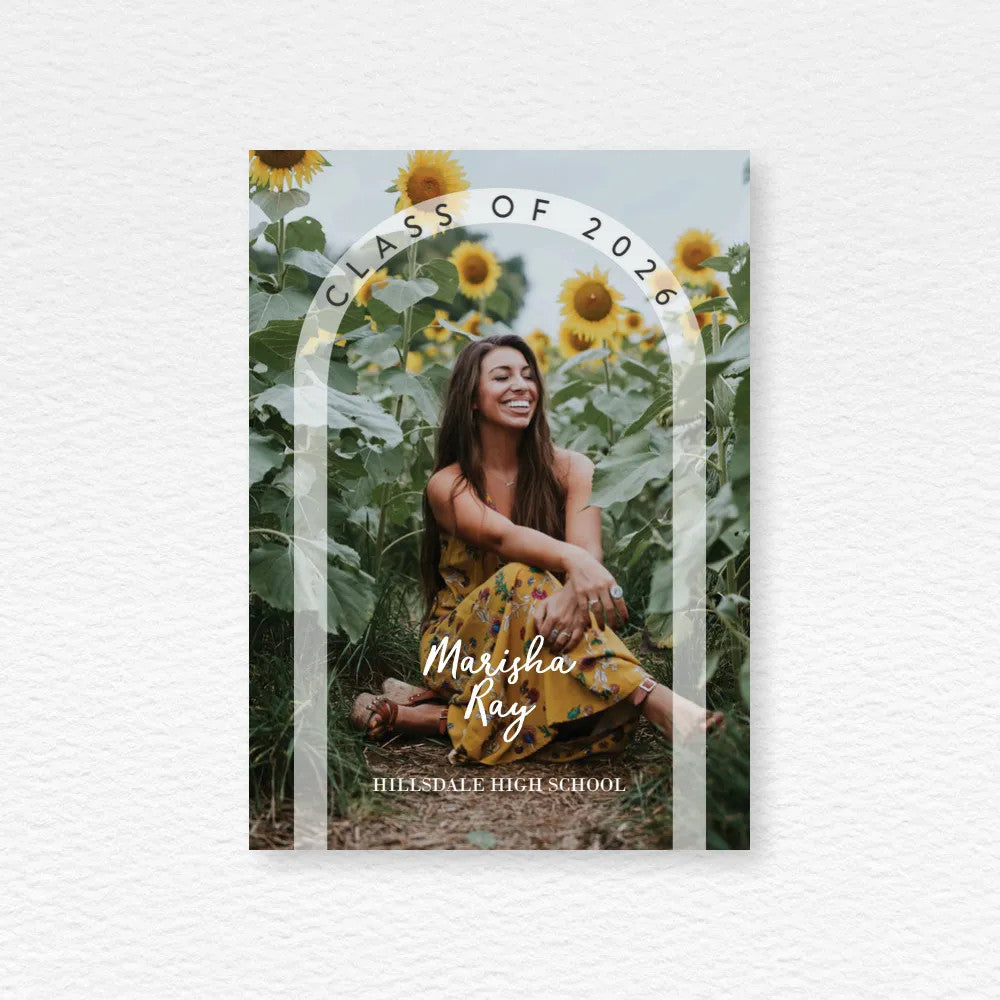 5x7 Double Sided Flat Card - GRAD (Full Image Arch-1)
